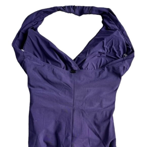 Amoressa by Miraclesuit NWT Women’s Purple Oil Slick Drake One-Piece Swimsuit 8 - Picture 12 of 16